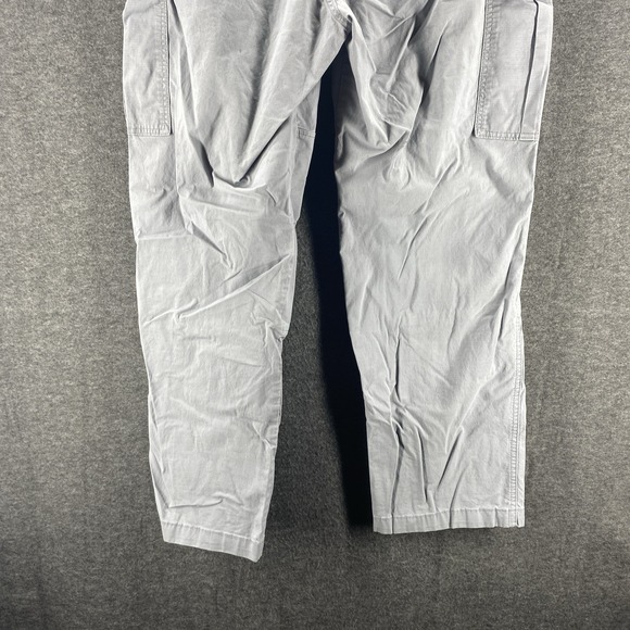 Dockers Pants Mens 36 Gray High Rise Smart 360 Tech Relaxed Cargo Workwear - Picture 9 of 13